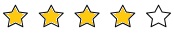 4 star rating of 5